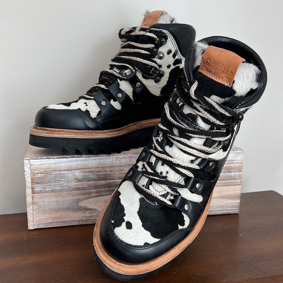 MONTE SPORT  “BRIGITTE“ White & Black Boots Size 37 - Picture 8 of 16